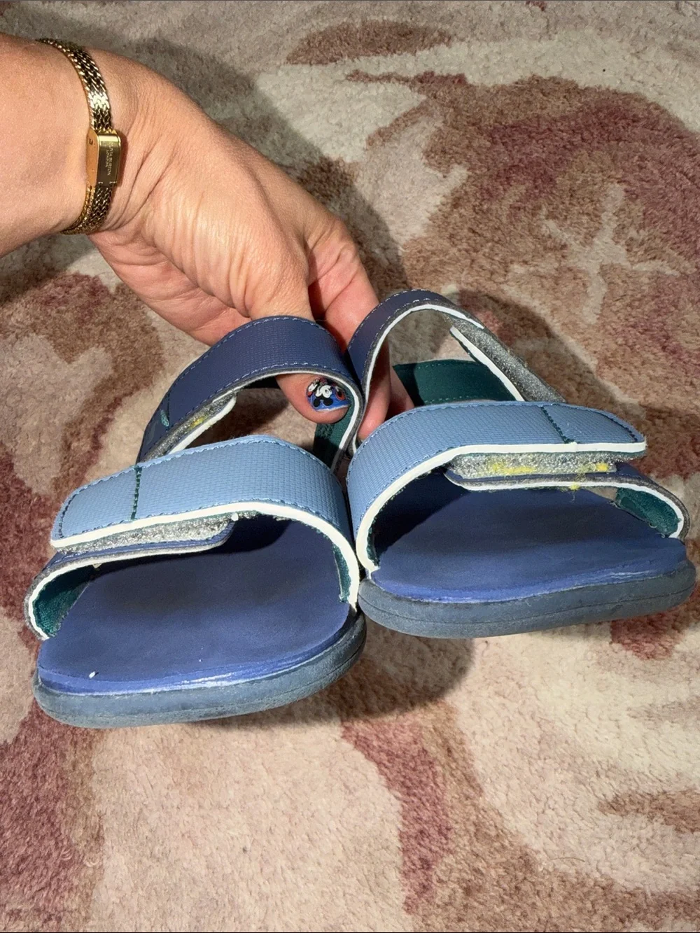 See Kai Run Boys Navy Blue Velcro Strap Sandals